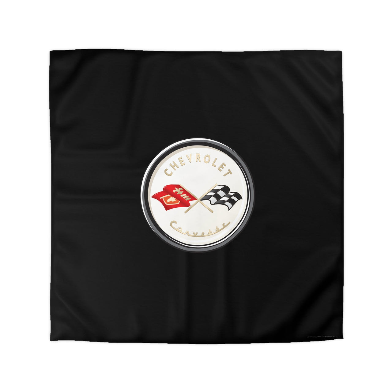 Corvette C1 Microfiber Black Duvet Cover – Perfect for Car Enthusiasts!