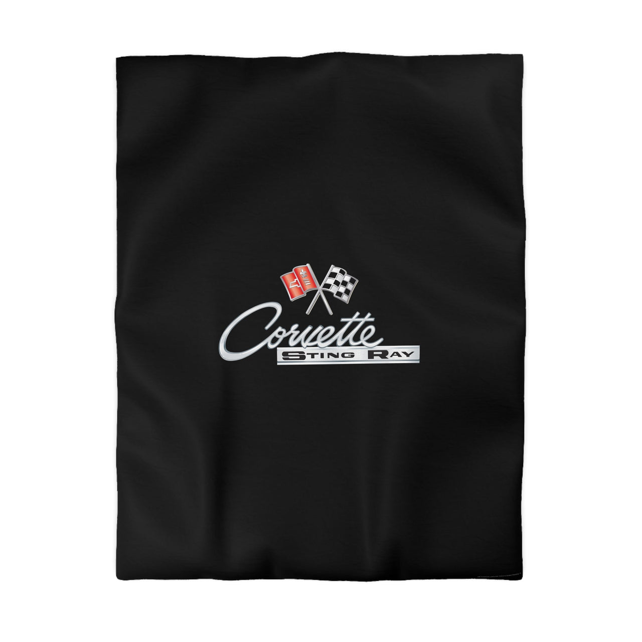 Corvette C2 Microfiber Black Duvet Cover – Perfect for Car Enthusiasts!