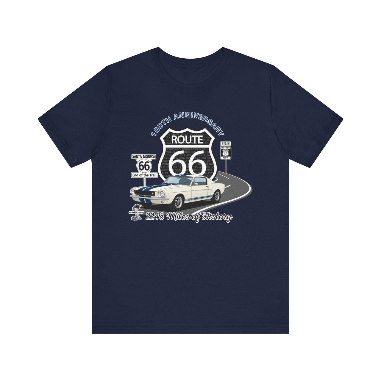 Shelby GT350 Route 66 100th Anniversary Short Sleeve Tee