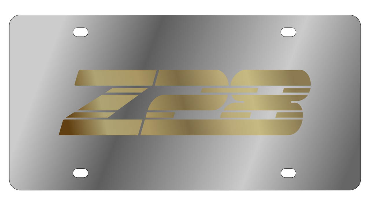 Chevrolet Camaro Z28 Stainless Steel License Plate
