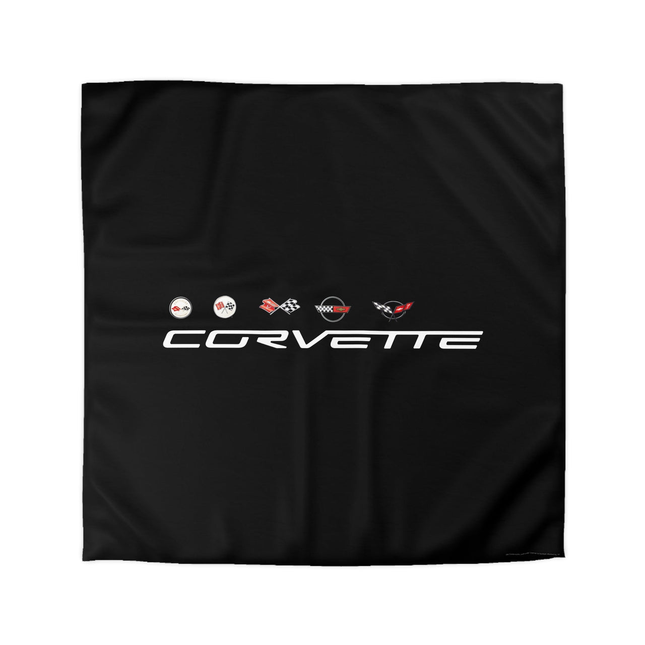 Corvette C1-C6 Microfiber Black Duvet Cover – Perfect for Car Enthusiasts!