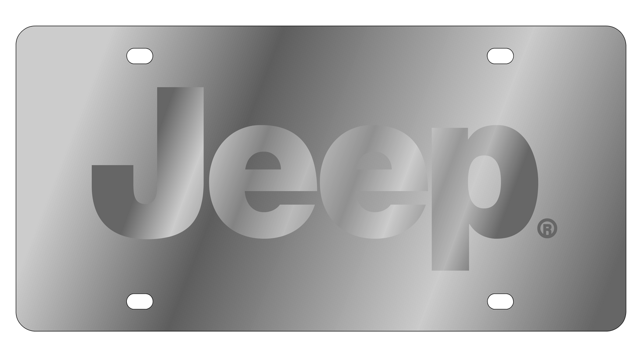 Jeep Stainless Steel License Plate