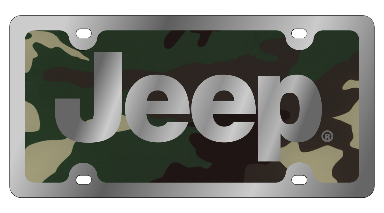 Jeep Stainless Steel License Plate
