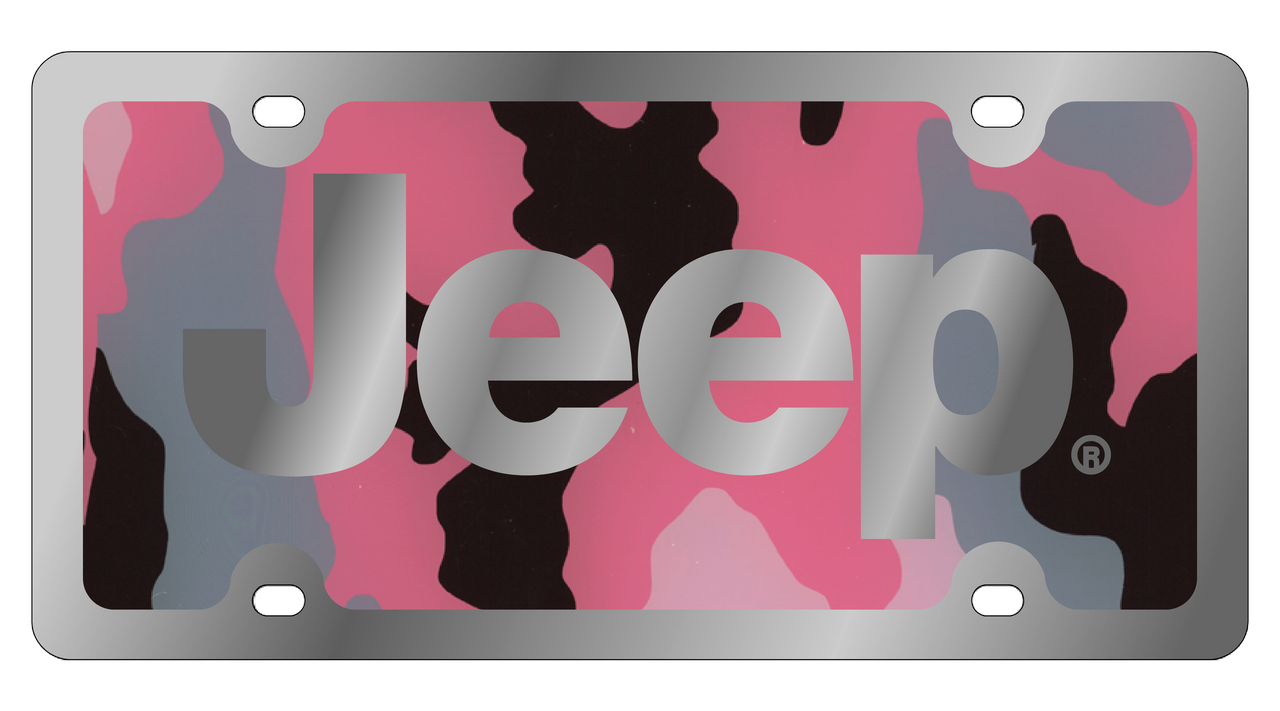 Jeep Stainless Steel License Plate