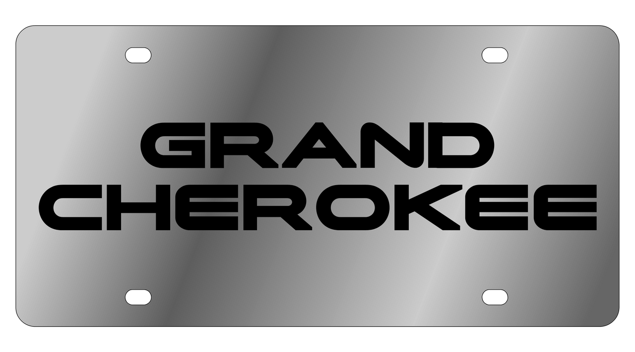 Jeep Grand Cherokee Stainless Steel License Plate