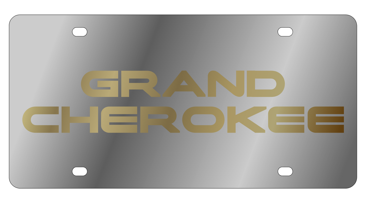 Jeep Grand Cherokee Stainless Steel License Plate