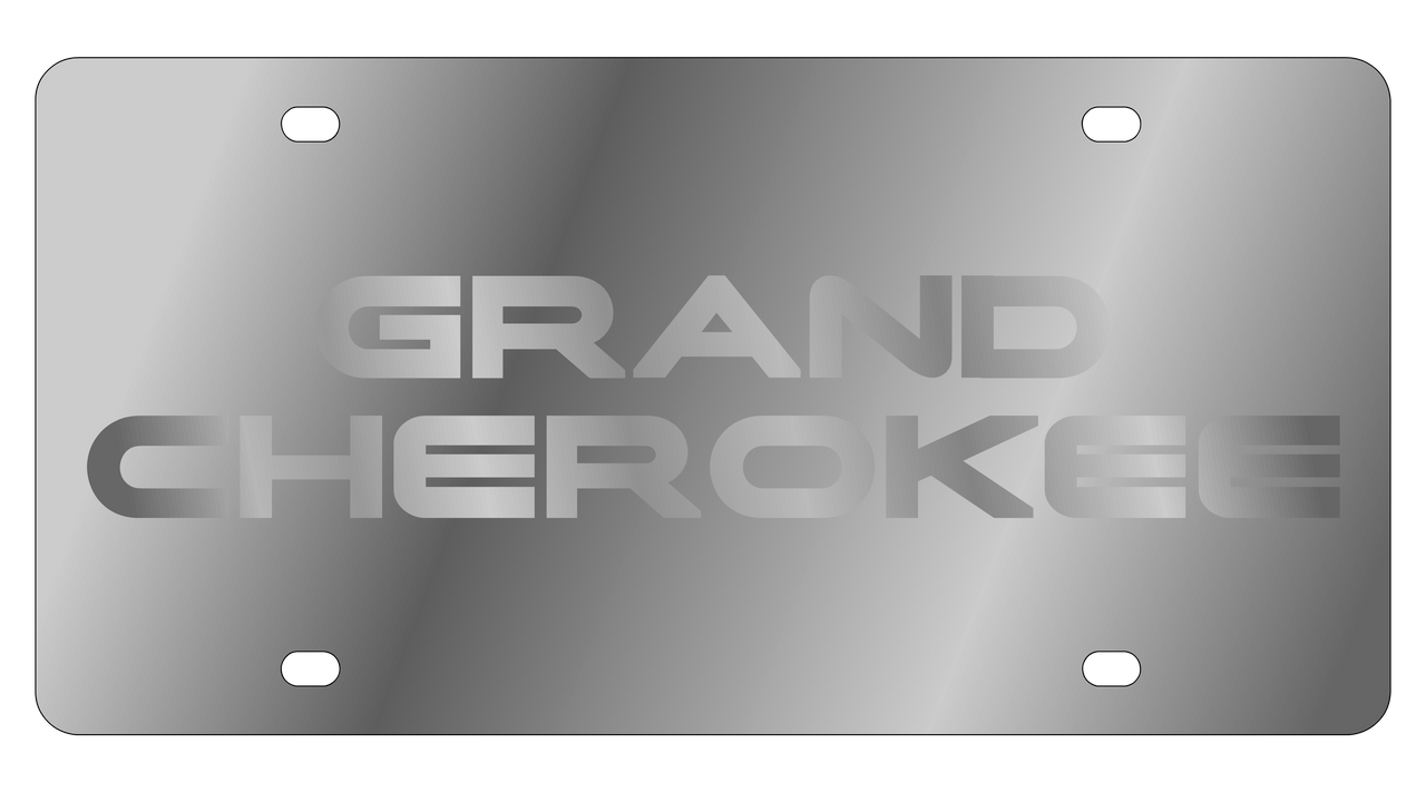 Jeep Grand Cherokee Stainless Steel License Plate