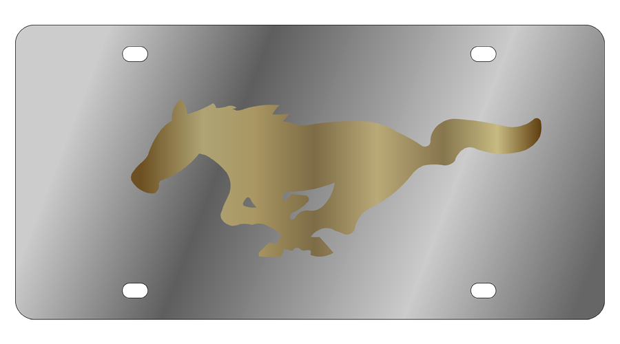 Ford Mustang Stainless Steel License Plate