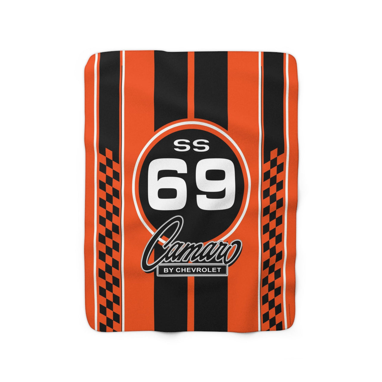 1969 Camaro SS Retro Racing Decorative Sherpa Blanket
