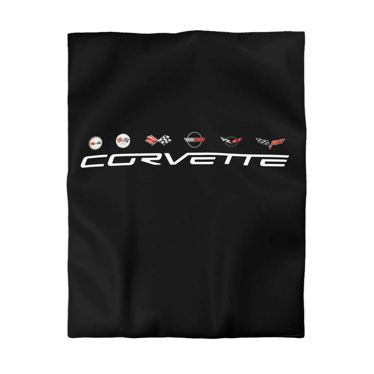 Corvette C1-C6 Microfiber Black Duvet Cover – Perfect for Car Enthusiasts!