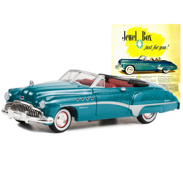 1949-buick-roadmaster-blue-metallic-vintage-ad-cars-1-64-diecast-model-car-by-greenlight