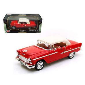 1955-chevrolet-bel-air-convertible-soft-top-red-1-18-diecast-car-model-by-motormax