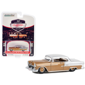 1955-chevrolet-bel-air-custom-rose-gold-barrett-jackson-1-64-diecast-model-car-by-greenlight