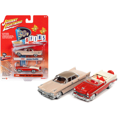 1959-desoto-fireflite-and-1956-chevrolet-bel-air-convertible-set-of-2-cars-1-64-diecast