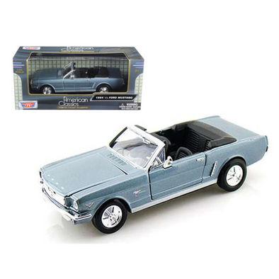 1964-1-2-ford-mustang-convertible-light-blue-1-24-diecast-model-car