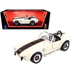 1964 Shelby Cobra 427 S/C Roadster Cream 1/18 Diecast Model Car by Road Signature