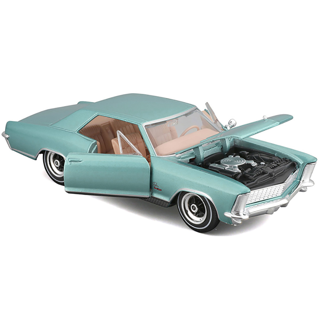 1965 Buick Riviera Gran Sport Light Blue Metallic "Special Edition" Series 1/26 Diecast