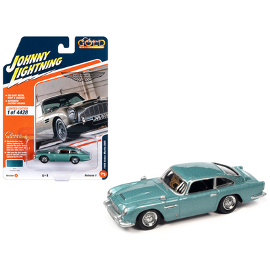 1966-aston-martin-db5-rhd-right-hand-drive-caribbean-pearl-blue-metallic-classic-gold-collection-2023-release-1-limited-edition-to-4428-pieces-worldwide-1-64-diecast-model-car-by-johnny-lightning