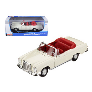 1967-mercedes-benz-280-se-cabriolet-1-18-diecast-model-car-by-maisto