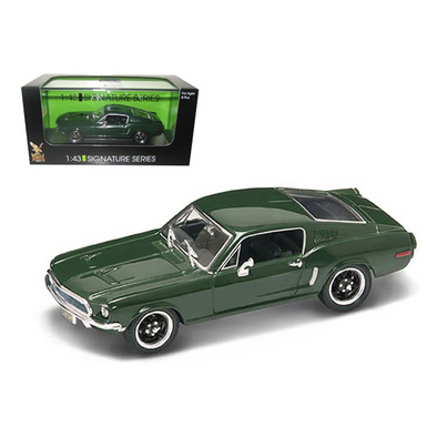 1968-ford-mustang-gt-green-1-43-diecast-car-model-signature-series
