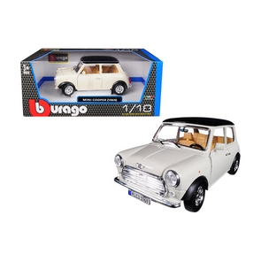 1969-mini-cooper-beige-with-black-top-1-18-diecast-model-car-by-bburago