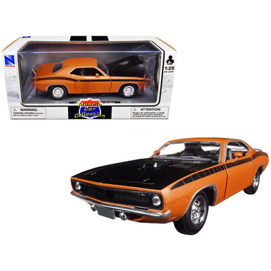 1970-plymouth-cuda-orange-1-25-diecast-model-car-by-new-ray