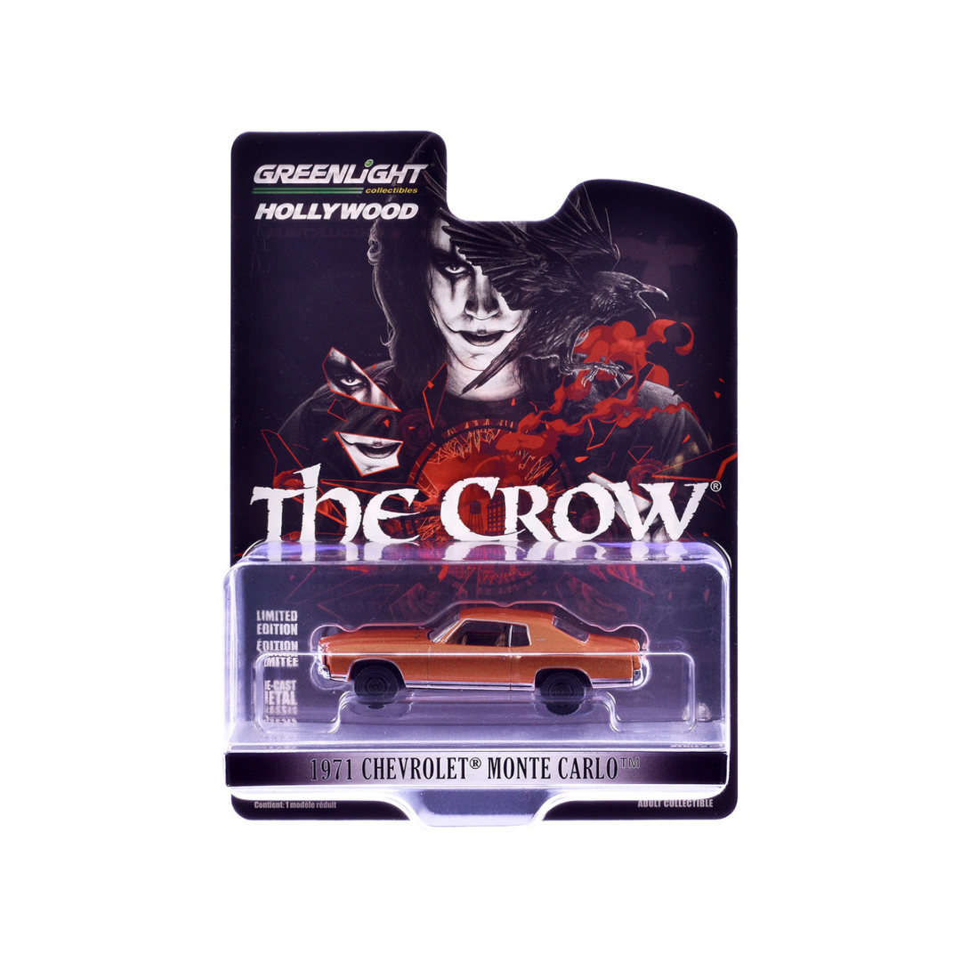1971 Chevrolet Monte Carlo Orange Metallic "The Crow" (1994) Movie "Hollywood Series" Release 43 1/64 Diecast Model Car