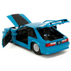 1989-ford-mustang-gt-blue-with-black-hood-stripes-fast-furious-series-1-24-diecast-model-car