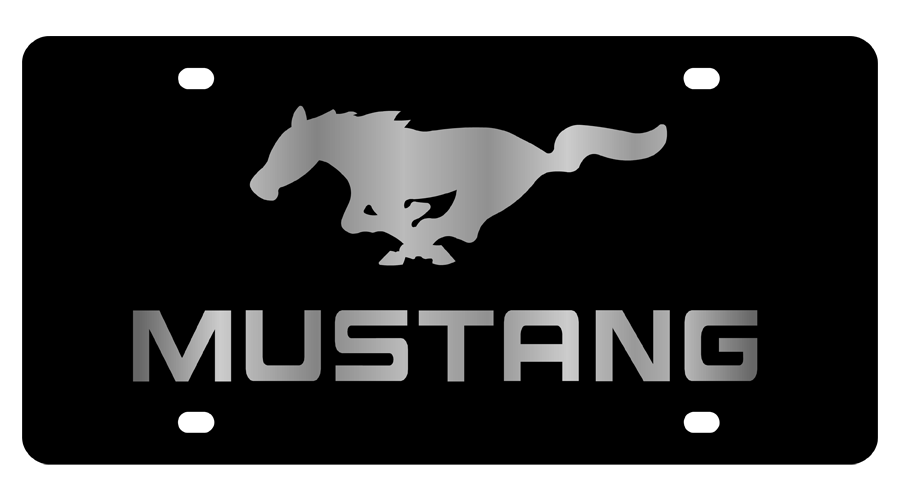 Ford Mustang Acrylic License Plate