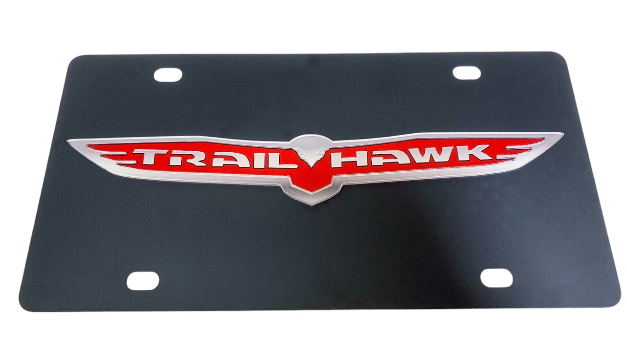 Jeep Trail Hawk Carbon Steel License Plate