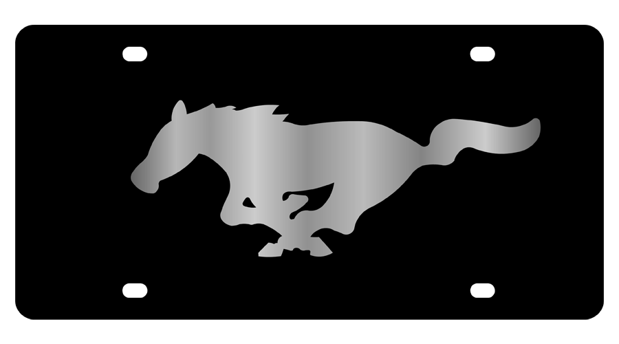 Ford Mustang Carbon Steel License Plate