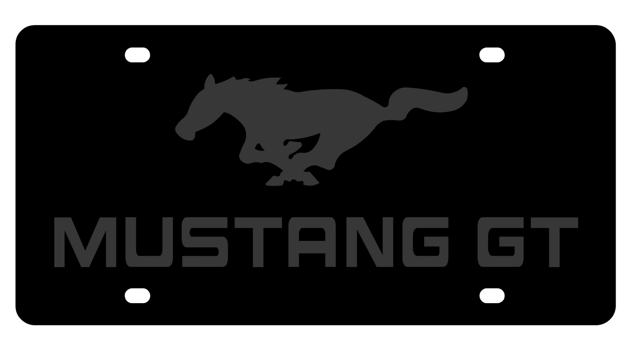 Ford Mustang GT Carbon Steel License Plate