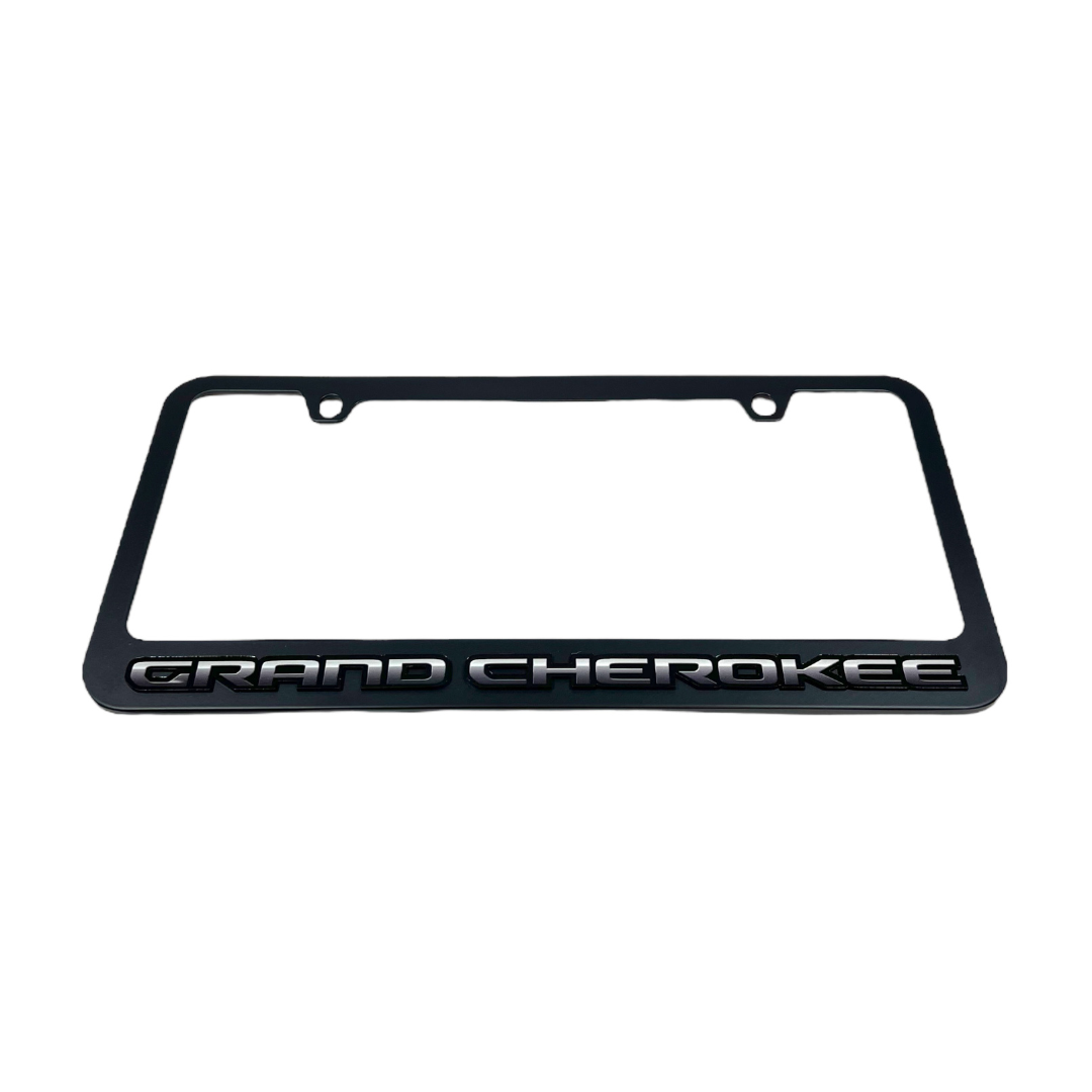 Jeep Grand Cherokee Black License Plate Frame