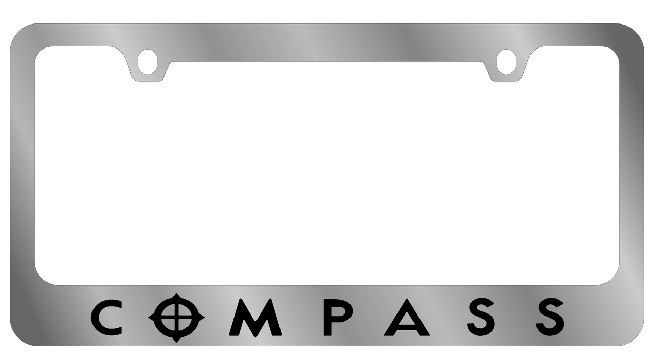 Jeep Compass Chrome License Plate Frame