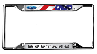 Ford Mustang Chrome License Plate Frame