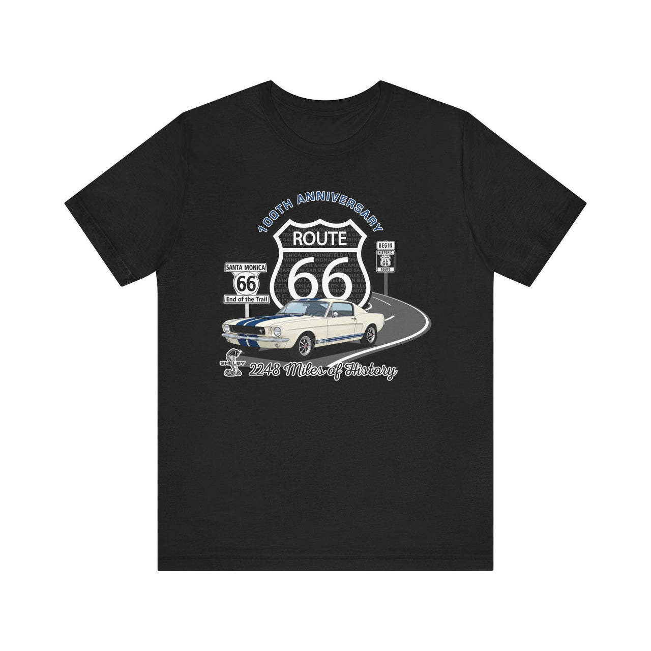 Shelby GT350 Route 66 100th Anniversary Short Sleeve Tee