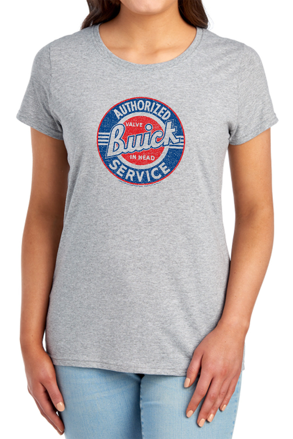 Buick Authorized Service Women’s Short Sleeve Tee Athletic Heather