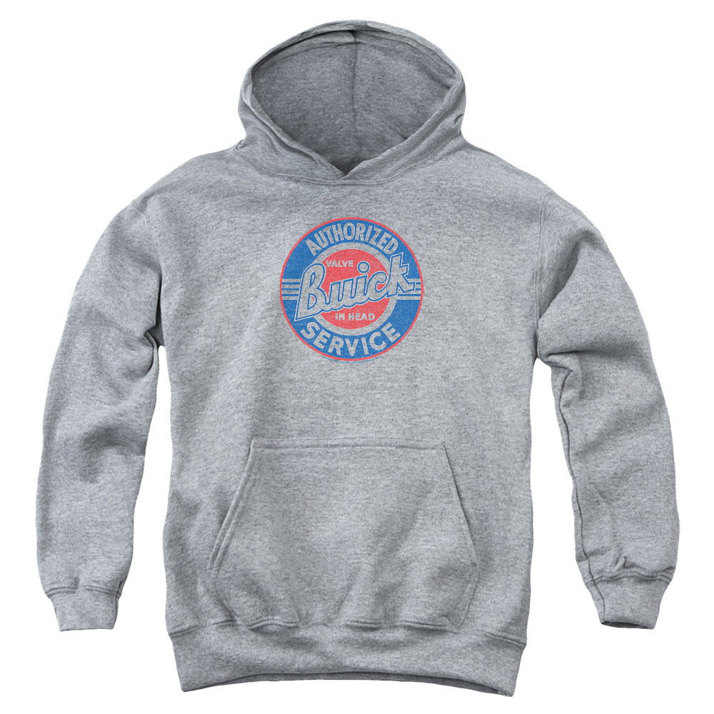 Buick Authorized Service Youth Hooded Sweatshirt Athletic Heather