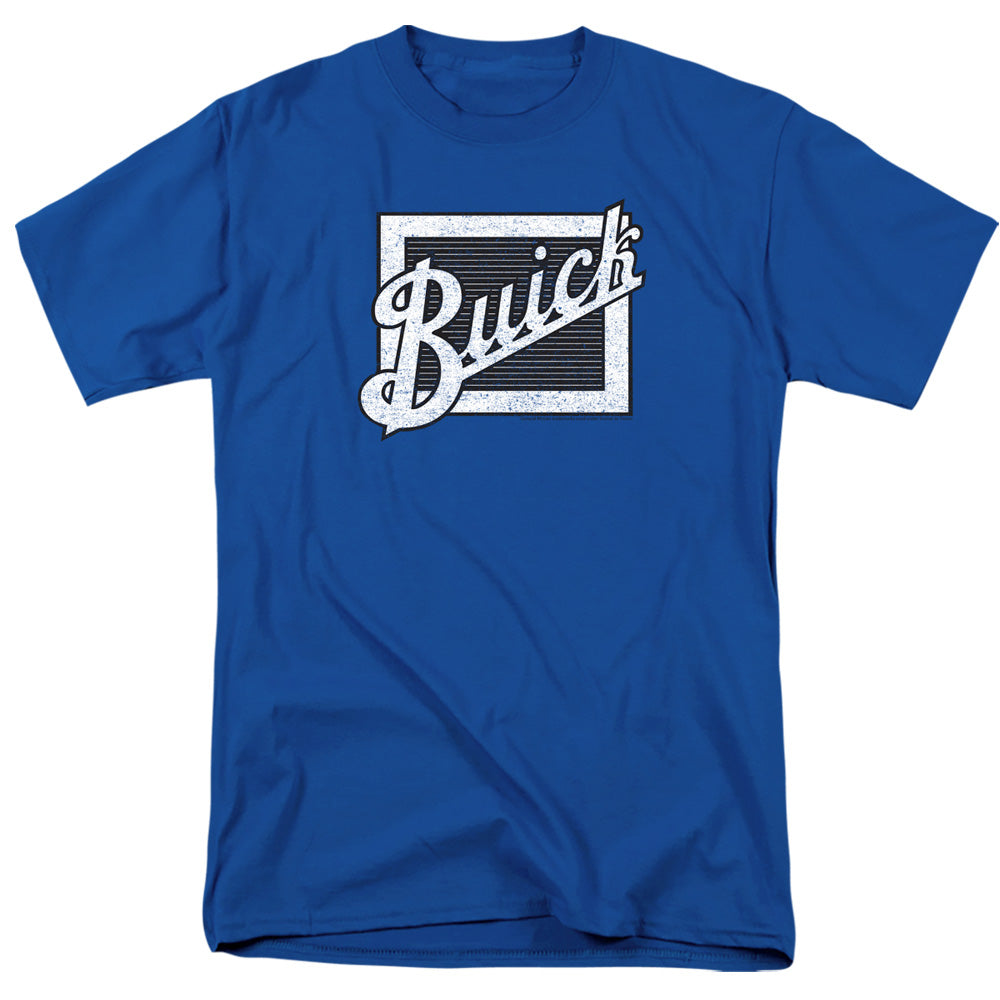 Buick Distressed Emblem Adult Regular Fit Short Sleeve Tee Royal