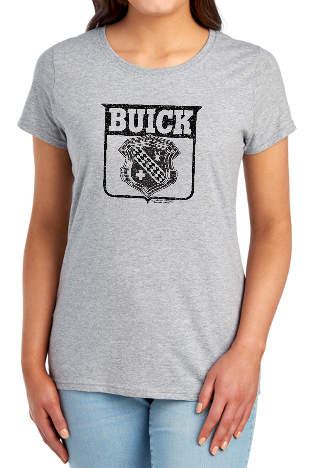 Buick 1946 Emblem Women’s Short Sleeve Tee Athletic Heather