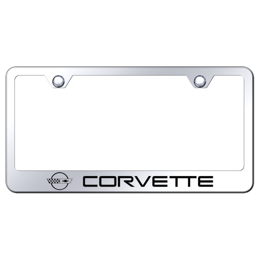 c4-corvette-license-plate-frame-mirrored-stainless-steel