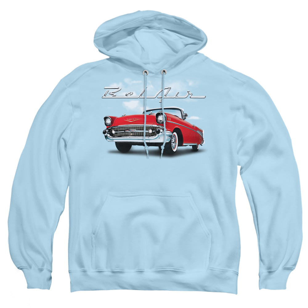 Chevrolet BEL AIR CLOUDS-ADULT PULLOVER HOODIE-LIGHT BLUE