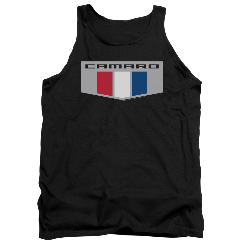 Chevrolet Camaro Emblem-Adult Tank Top-Black