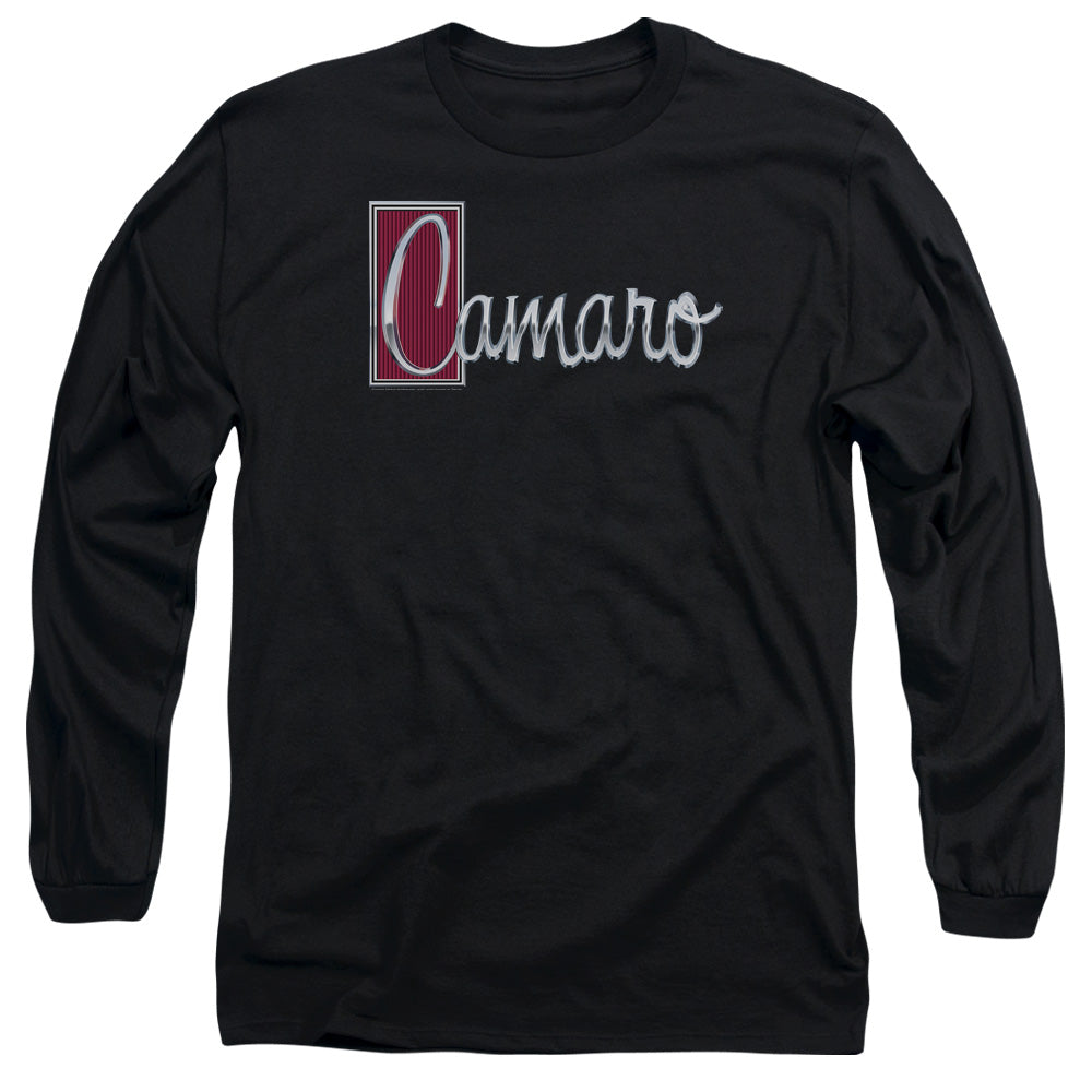 Chevrolet Camaro Script-Adult Long Sleeve-Black
