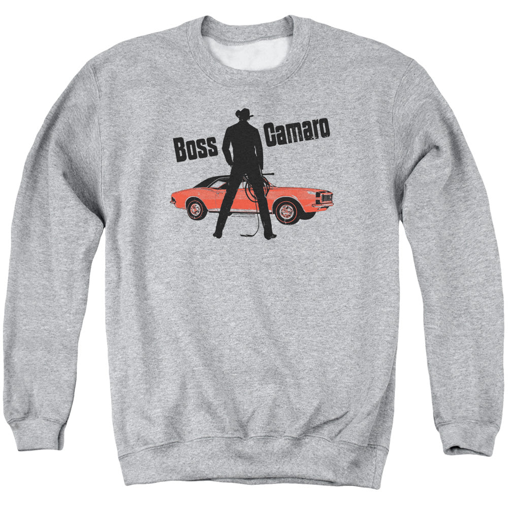 Chevrolet Boss Camaro-Adult Crewneck Sweatshirt-Athletic Heather