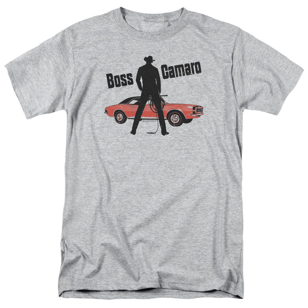 Chevrolet Boss Camaro-Adult Regular Fit Short Sleeve-Athletic Heather