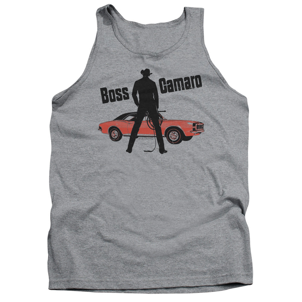 Chevrolet Boss Camaro-Adult Tank Top-Athletic Heather