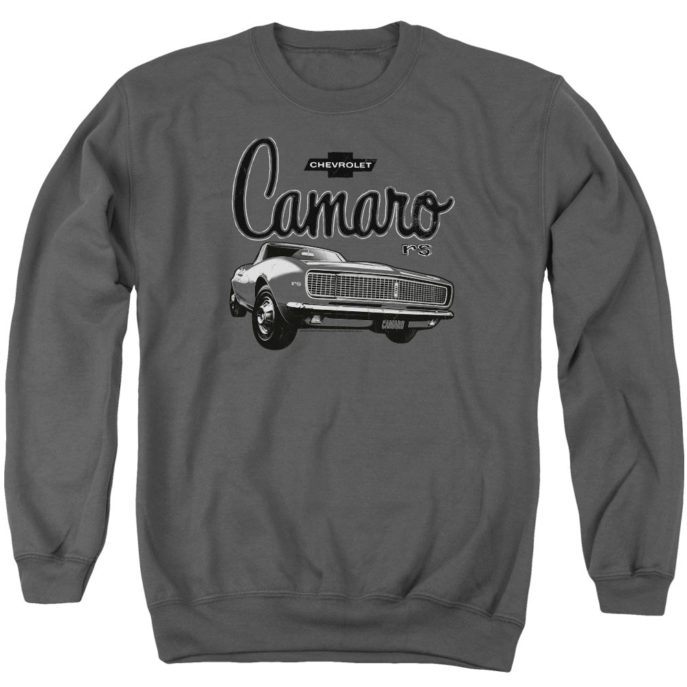 Chevrolet Camaro Script Car-Adult Crewneck Sweatshirt-Charcoal