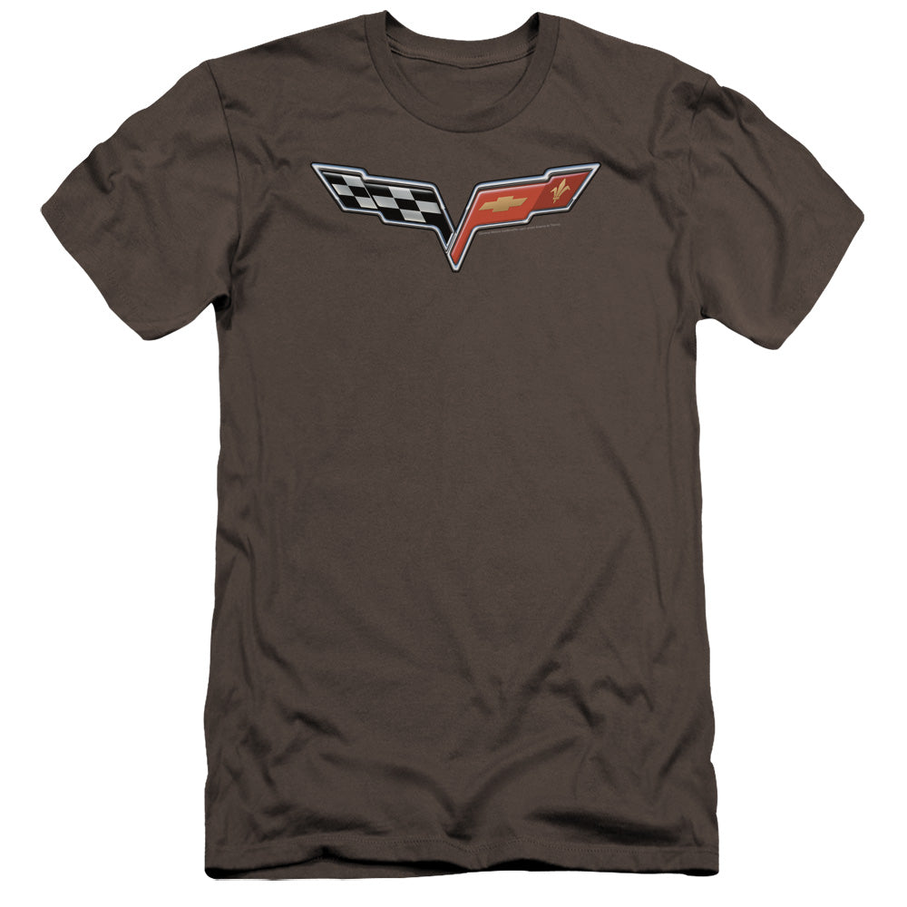 Chevrolet C6 Corvette Medallion - Premium Canvas Adult Slim Fit 30/1 - Charcoal