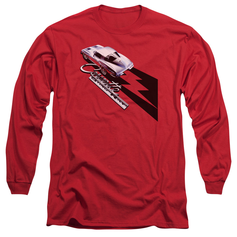 Chevrolet C2 Corvette Split Window Sting Ray - Adult Long Sleeve - Red